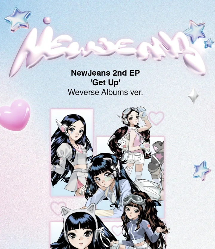 NEWJEANS - [GET UP] 2nd EP WEVERSE Albums B Version