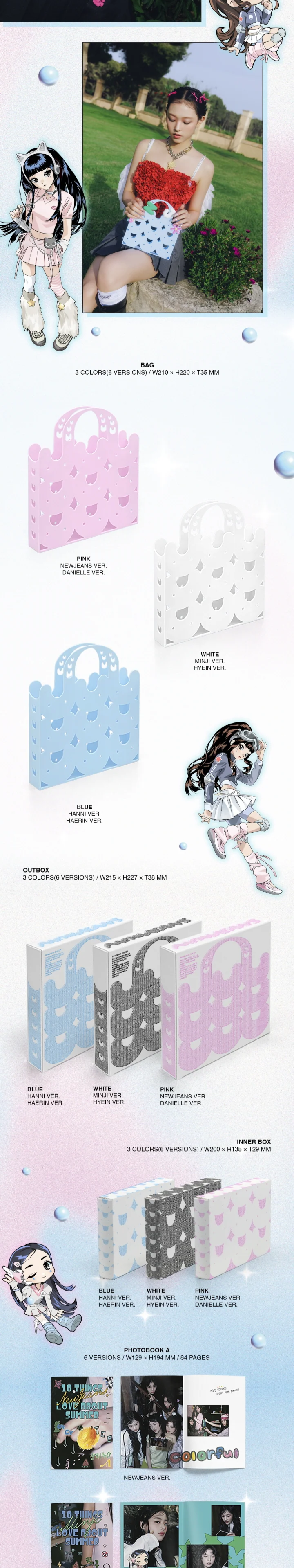 NEWJEANS - [GET UP] 2nd EP BUNNY BEACH BAG MINJI Version