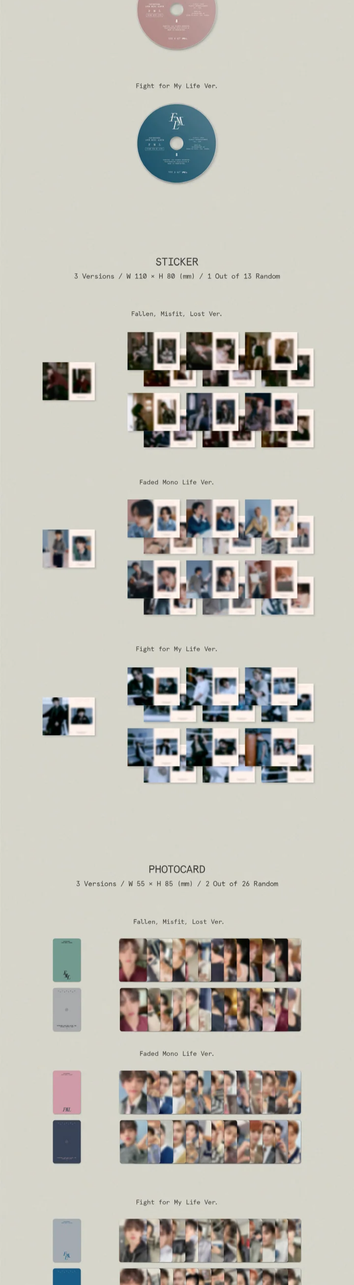 SEVENTEEN - [FML] 10th Mini Album 3 Version Set