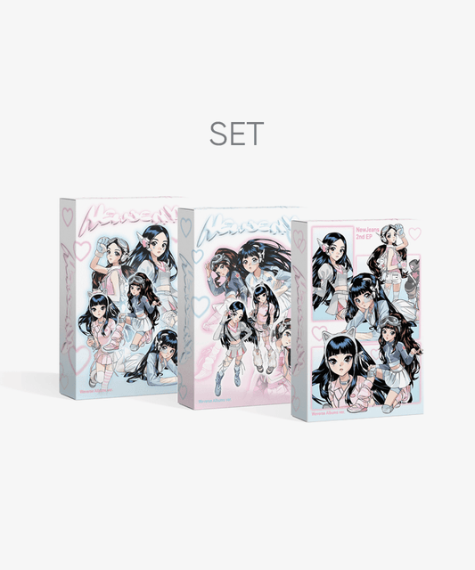 NEWJEANS - [GET UP] 2nd EP WEVERSE Albums 3 Version SET