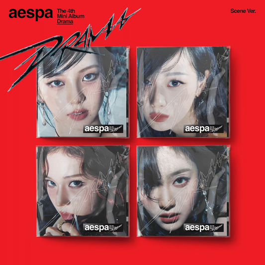 AESPA - [DRAMA] 4th Mini Album SCENE Version 4 Cover Set